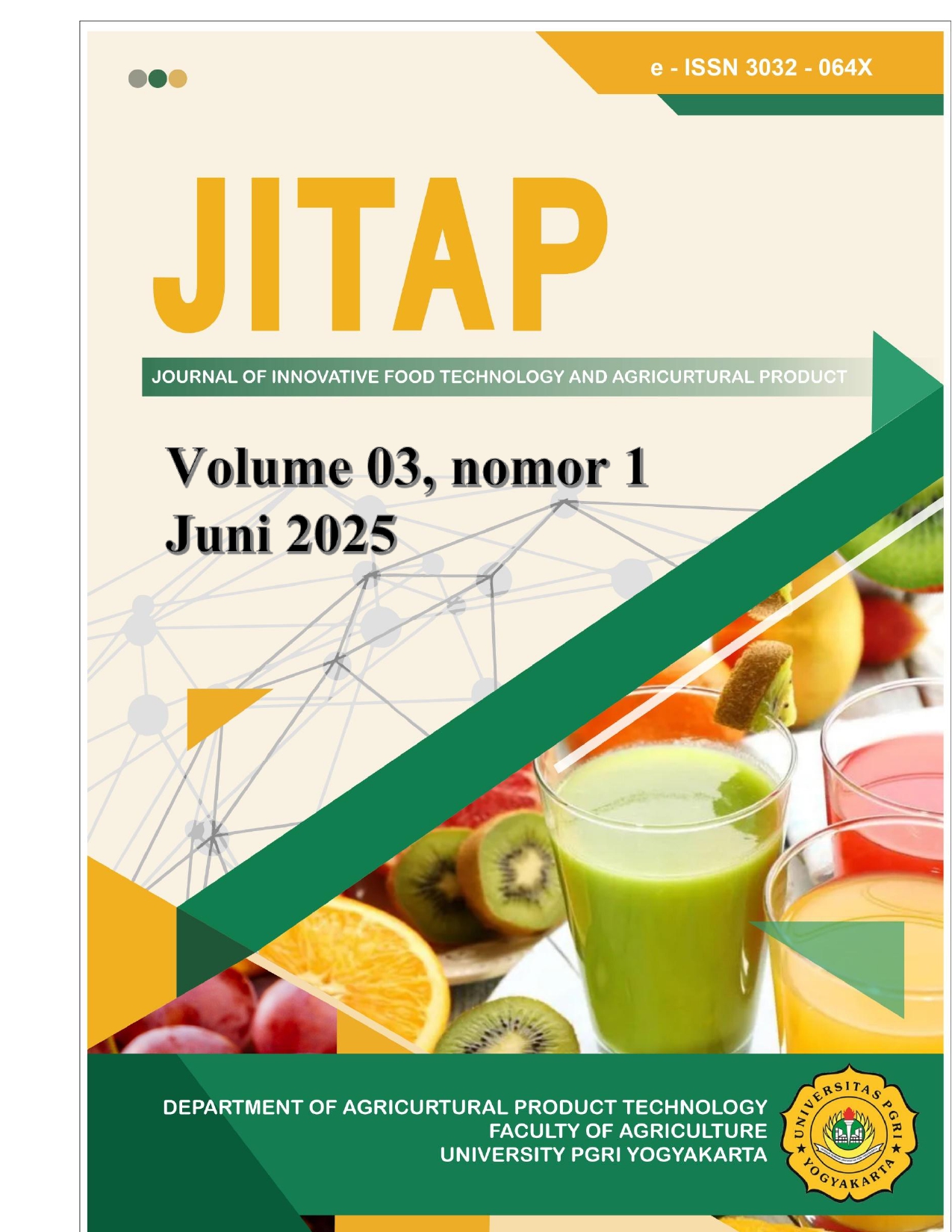					View Vol 3 No 1 (2025) Juni: Journal of Innovative Food Technology and Agriculture Product
				