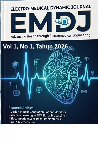 					View Vol. 1 No. 1 (2026): Jurnal Electro-Medical Dynamic Journal, terbitan Vol. 1, No. 1 April 2026, terdiri dari 5 artikel.
				